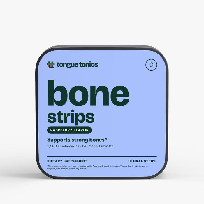 Bone Support Strips tin, front