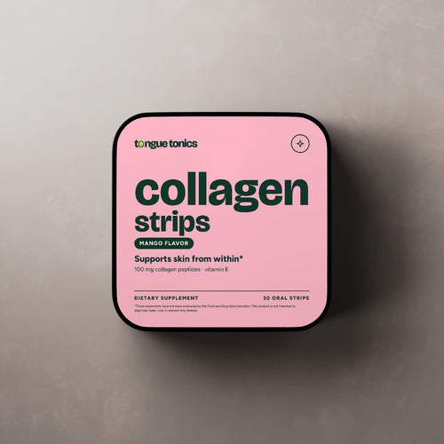 Beauty + Collagen Strips tin from above