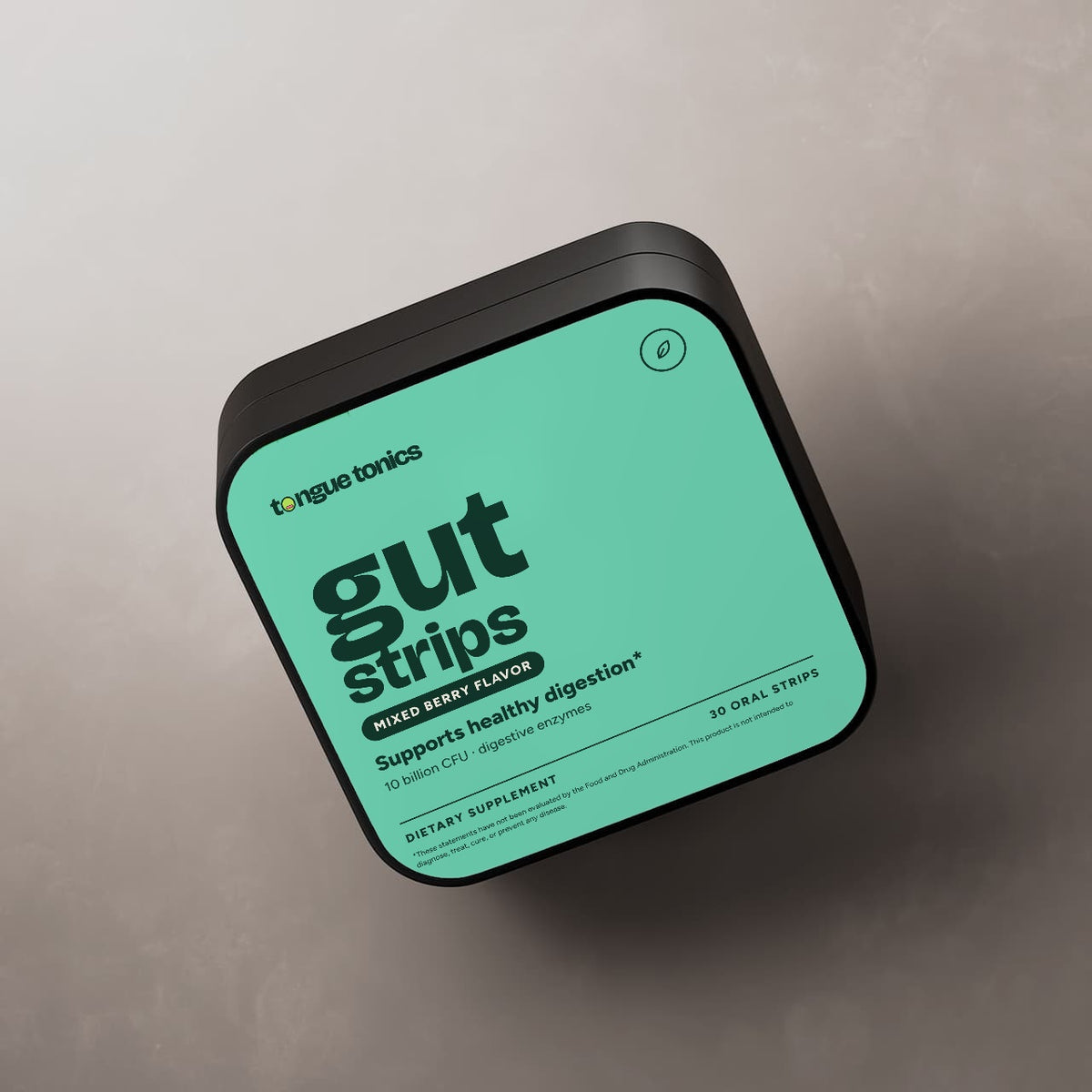Digestive + Gut Health Strips tin from above