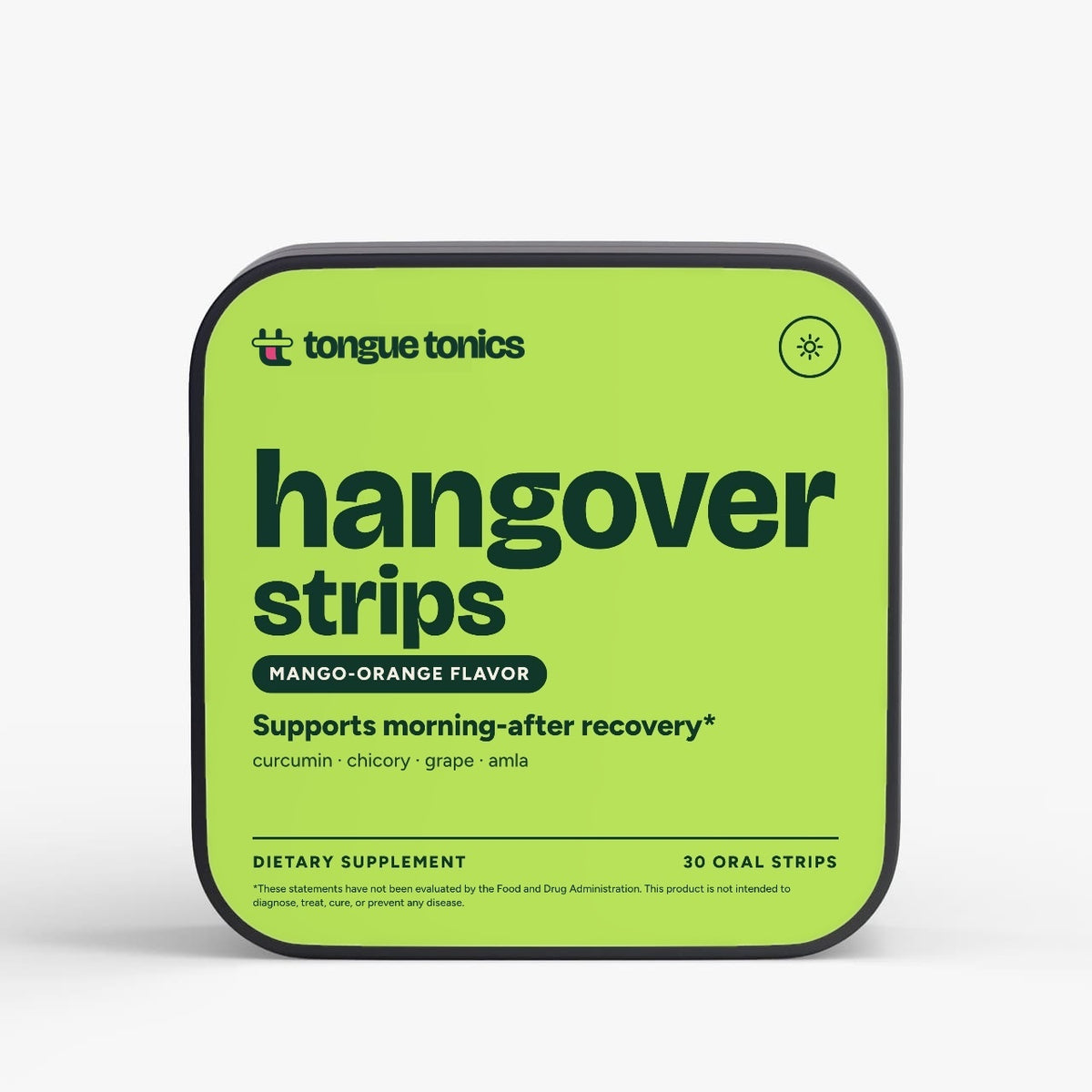 Hangover Strips tin, front