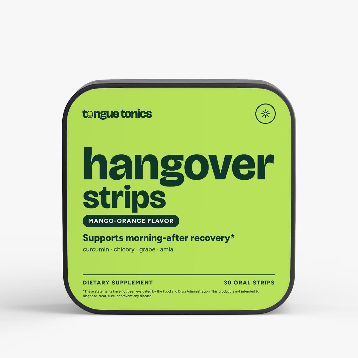 Hangover Strips tin, front