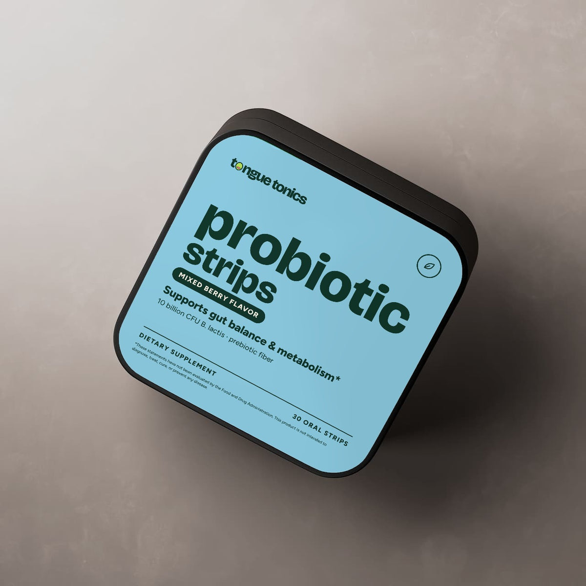 Probiotic + Metabolism Strips tin from above