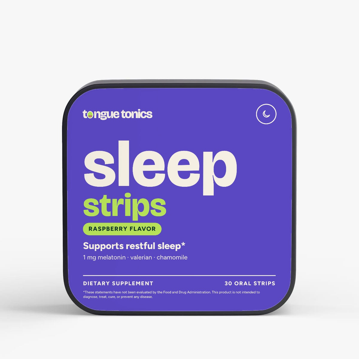 Sleep Strips tin, front